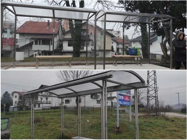 Postavljene nove nadstrešnice za autobusna stajališta u Bihaću