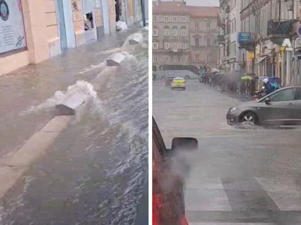 Potop u Rijeci: Ulice i objekti pod vodom