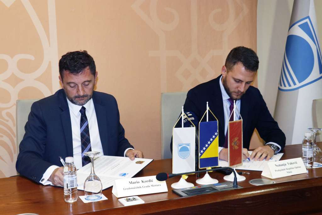 Potpisan Memorandum o prijateljstvu i saradnji Mostara i Nikšića