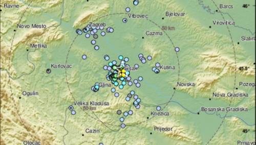 Potres kod Siska magnitude 3,5