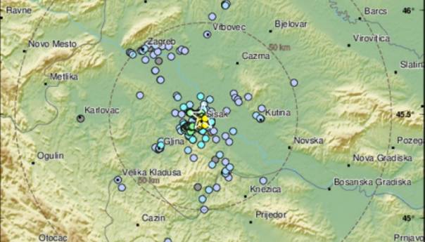 Potres kod Siska magnitude 3,5