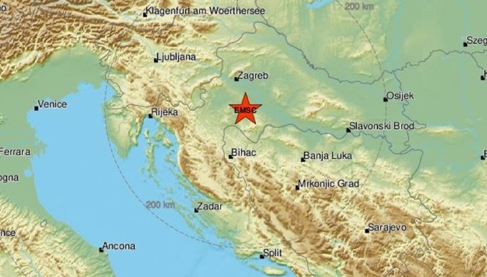 Potres magnitude 3.4 kod Petrinje