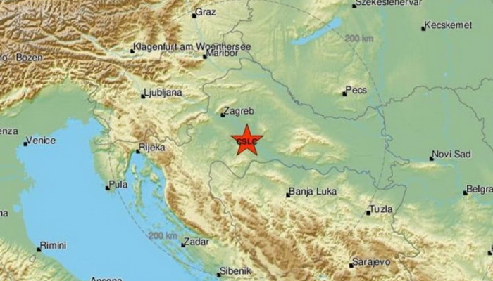 Potres magnitude 3,6 po Richteru kod Siska