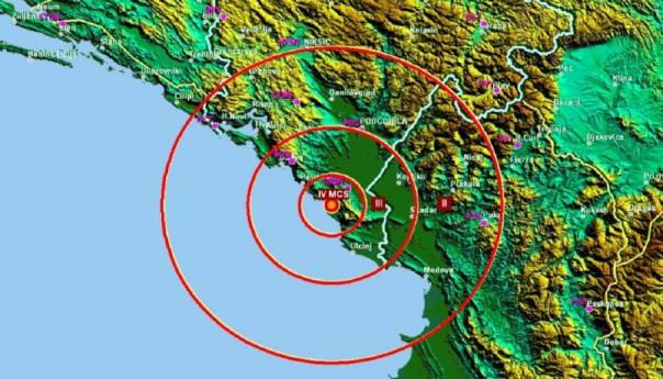 Potres manje jačine u okolini Bara