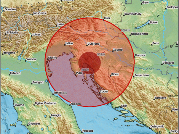 Potres na riječkom području, osjetio se i u dijelovima BiH