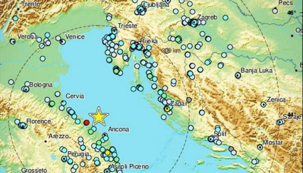 Potres od 5.7 u Italiji, osjetio se i u BiH