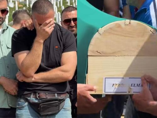 Potresne scene sa dženaze i ukopa ubijenoj Elmi
