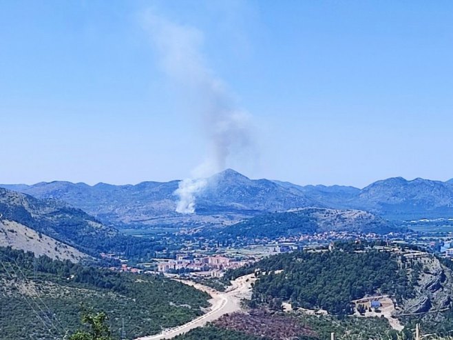 Požar kod Trebinja, vatrogasci se bore s vatrom