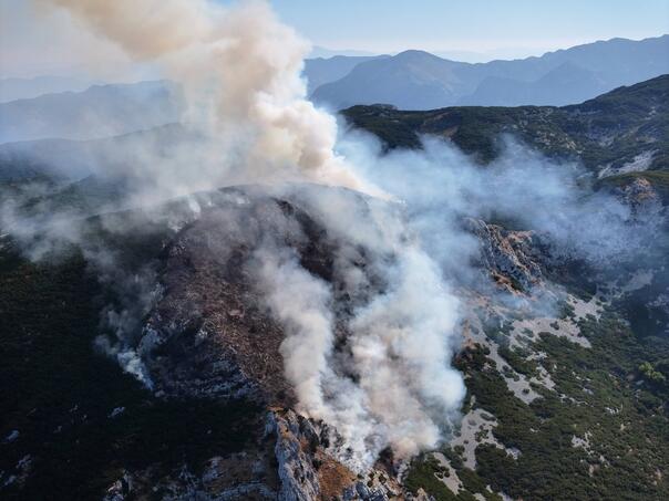 Požar na Čvrsnici izmiče kontroli, zatražena pomoć iz Hrvatske