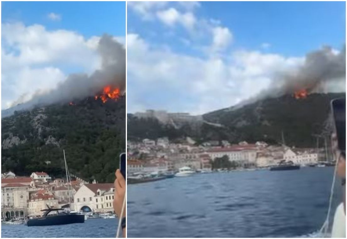 Požar na Hvaru: Kanadere ometao dron, pilot priveden