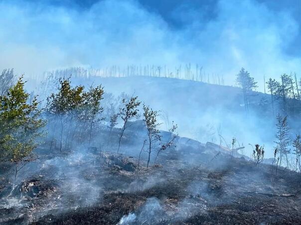 Požar na Rujištu djelimično pod kontrolom, vatrogasci ne mogu prići zbog mina