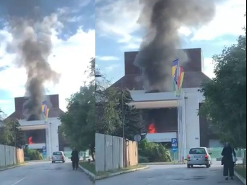Povrijeđena dva radnika u eksploziji plinske boce tokom sanacije krova na zgradi BNP Zenica
