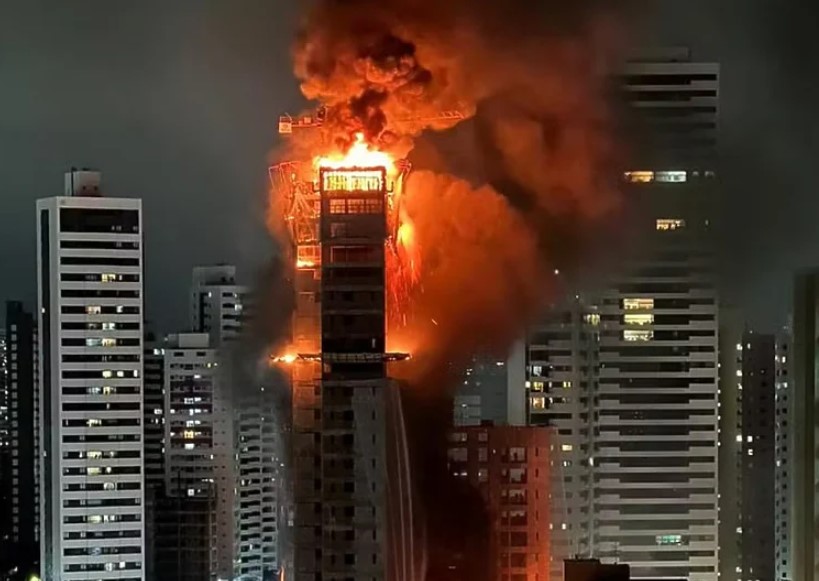 Požar 'progutao' neboder u Brazilu