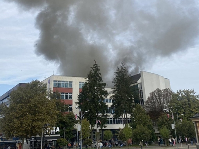 Požar u Elektrokrajini u Banjaluci