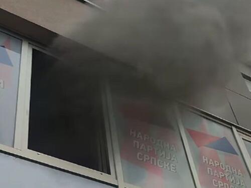 Požar u Prijedoru: Gorjele prostorije stranke