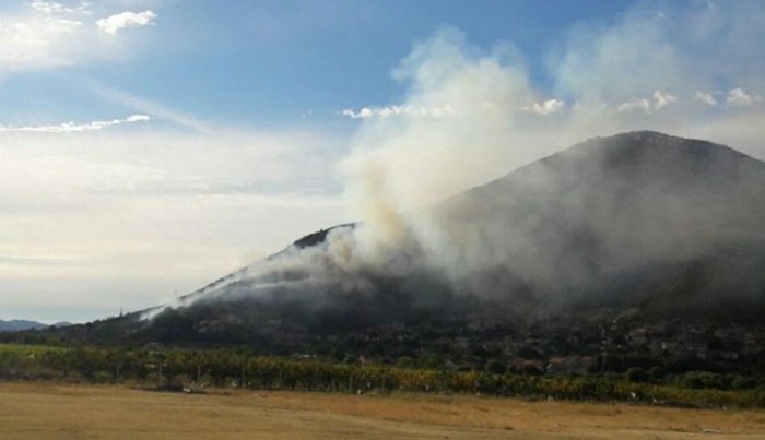 Požar u Trebinju, vatrogasci i mještani brane kuće