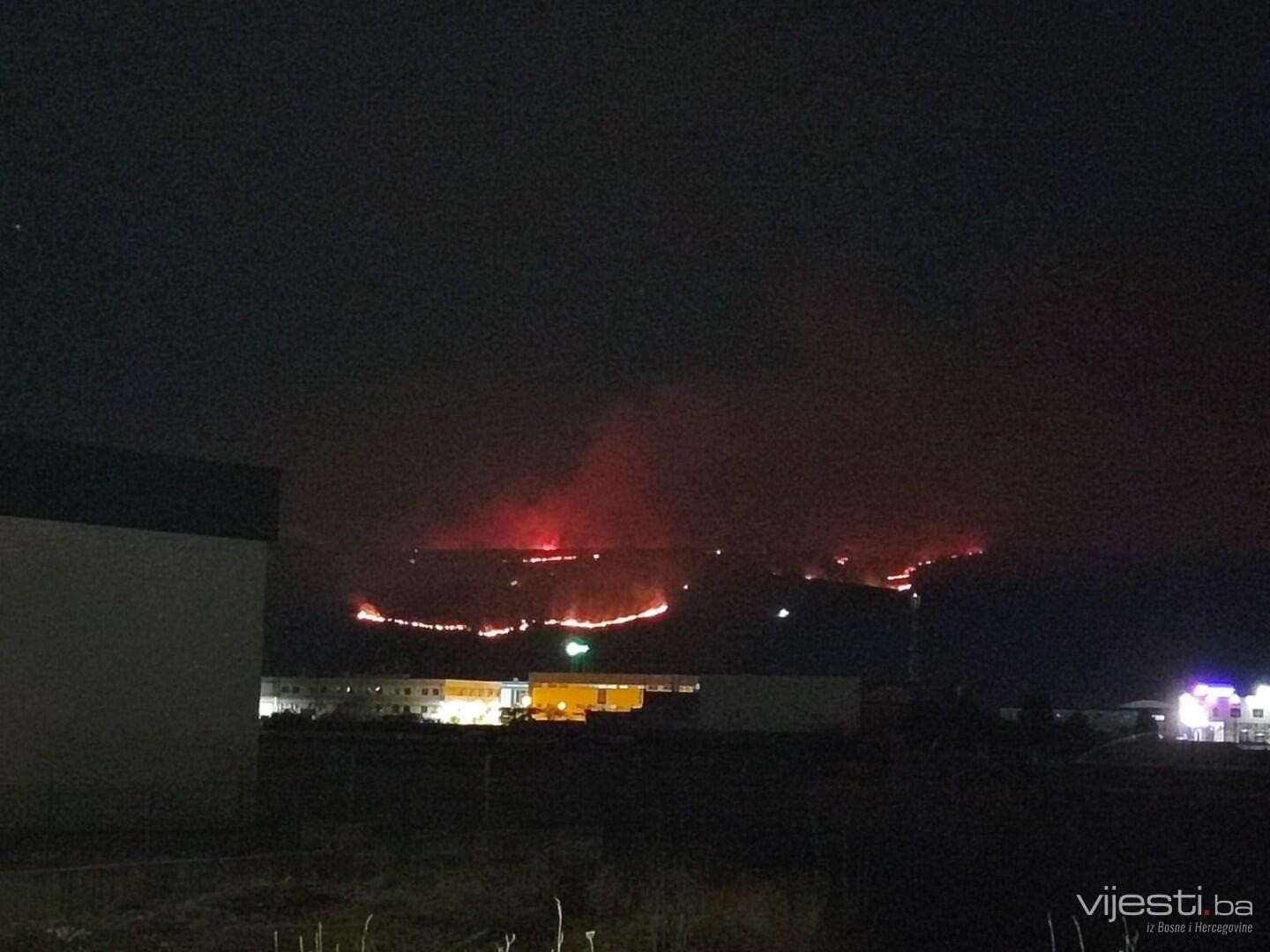 Požari oko Mostara još uvijek aktivni, ali pod kontrolom