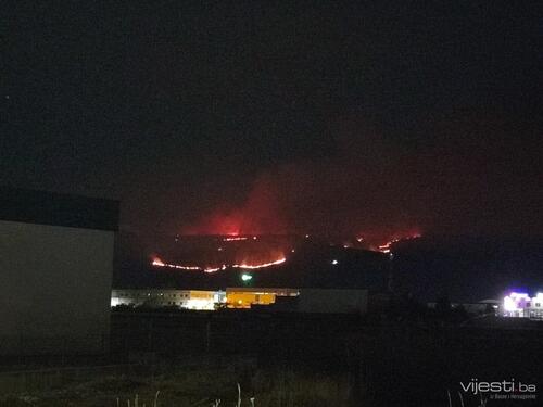 Požari oko Mostara još uvijek aktivni, ali pod kontrolom
