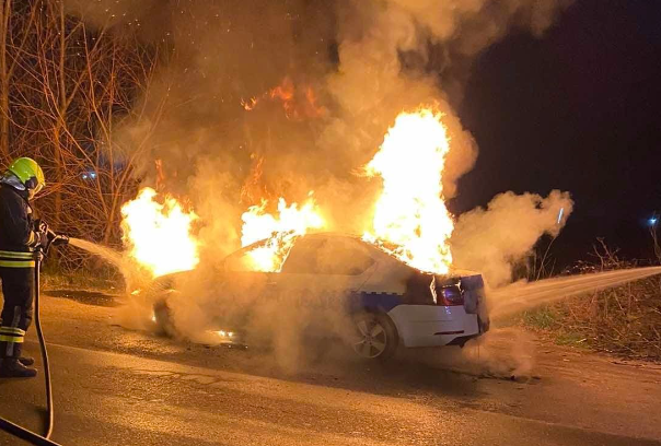 Poznat uzrok požara na policijskom vozilu u Banjaluci