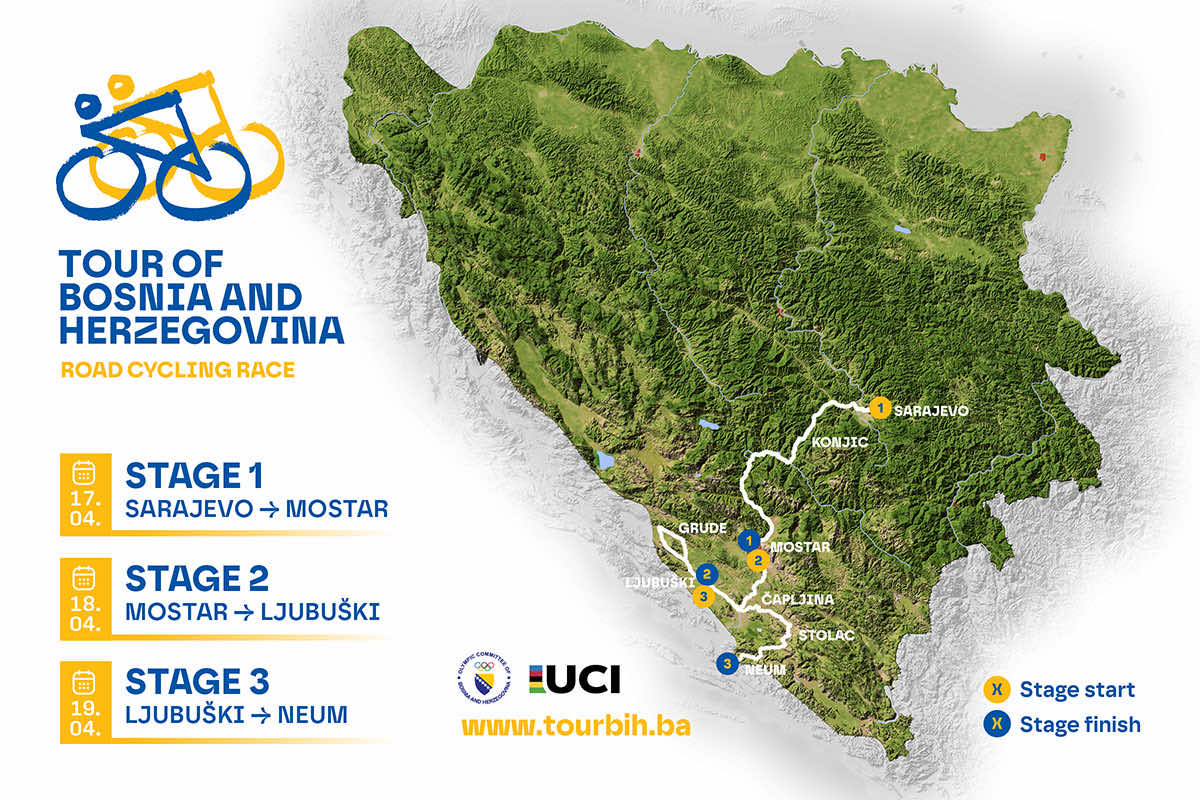 Poznata ruta Tour of BiH: Spektakl od Sarajeva do Jadrana