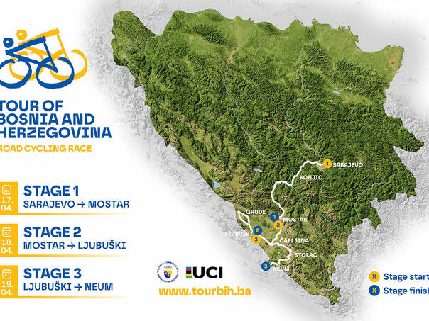 Poznata ruta Tour of BiH: Spektakl od Sarajeva do Jadrana