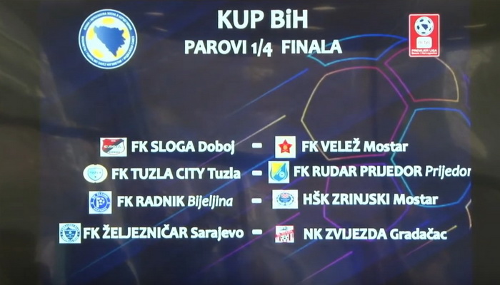 Poznati parovi četvrtfinala Kupa Bosne i Hercegovine!