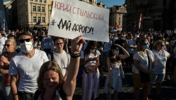 Prag: Skup podrške protestima u Bjelorusiji