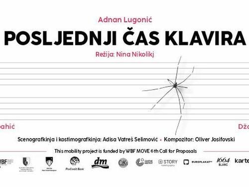 Praizvedba predstave "Posljednji čas klavira" večeras u Teatru 071