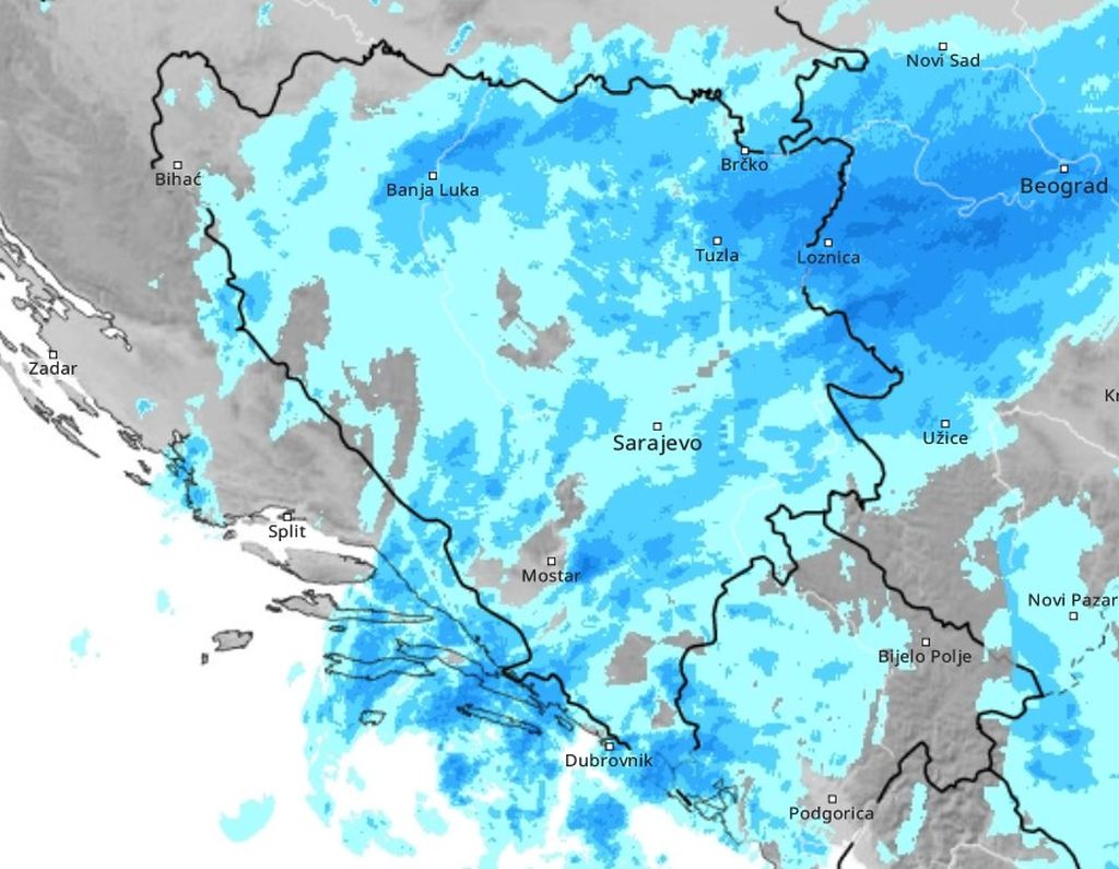 Pratite uživo kretanje padavina: Stanje se pogoršava...
