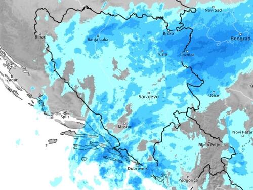 Pratite uživo kretanje padavina: Stanje se pogoršava...