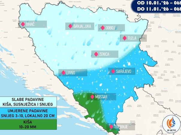 Pred nama je hladan vikend: Biće još padavina