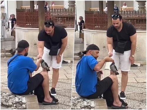 Predivan prizor u Sarajevu: U haremu Begove džamije pomagali vrani