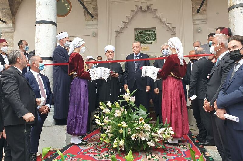 Predsjednik Turske Erdogan otvorio Baščaršijsku džamiju
