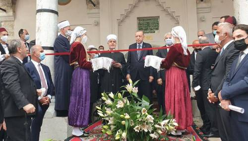 Predsjednik Turske Erdogan otvorio Baščaršijsku džamiju