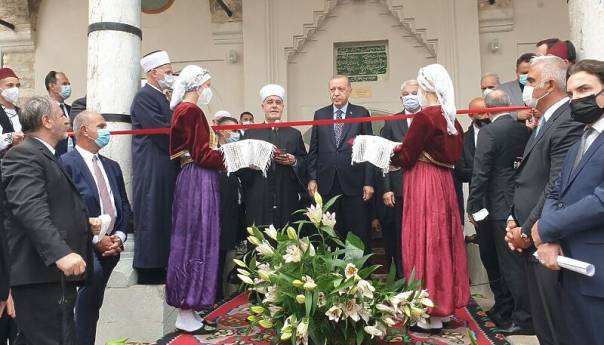 Predsjednik Turske Erdogan otvorio Baščaršijsku džamiju
