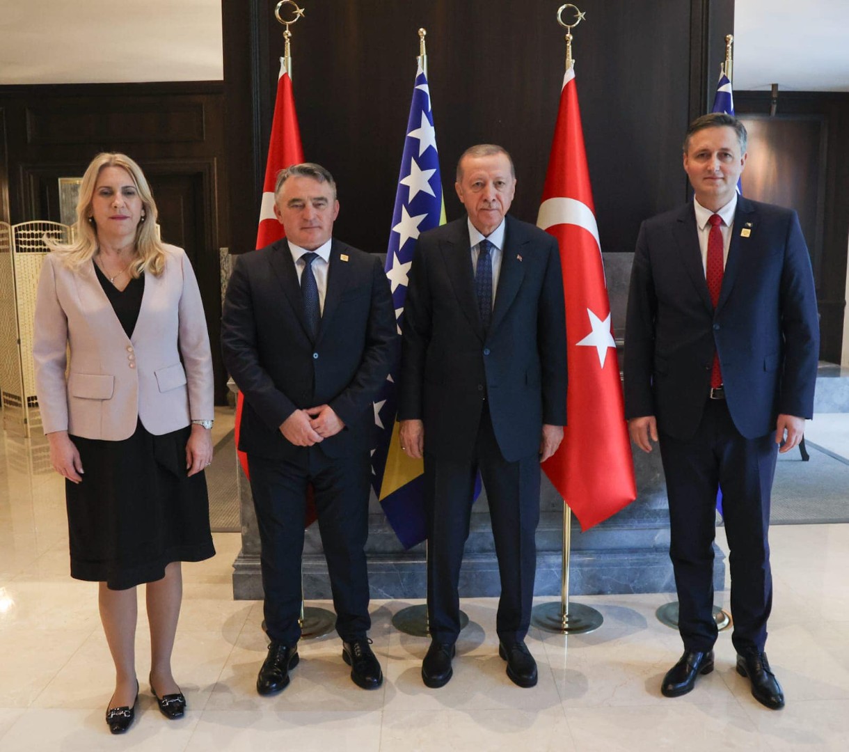 Predsjedništvo BiH na radnom doručku s Erdoganom