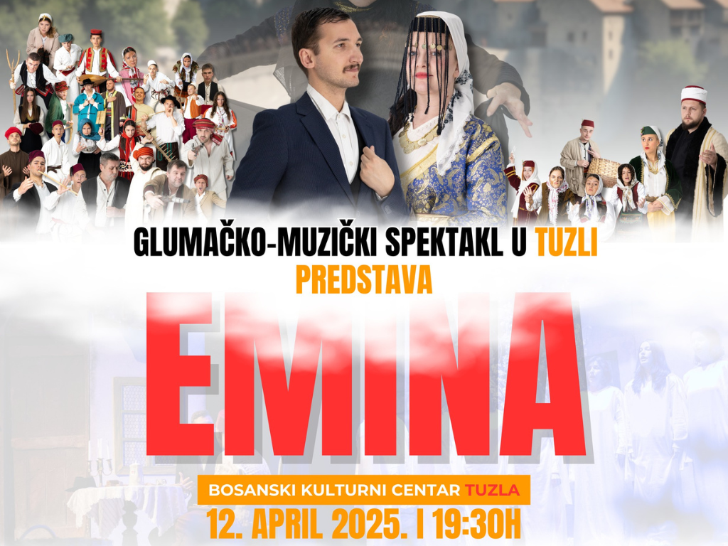 Predstava "Emina" stiže u Tuzlu: Jedinstvena pozorišna priča 12. aprila u BKC-u