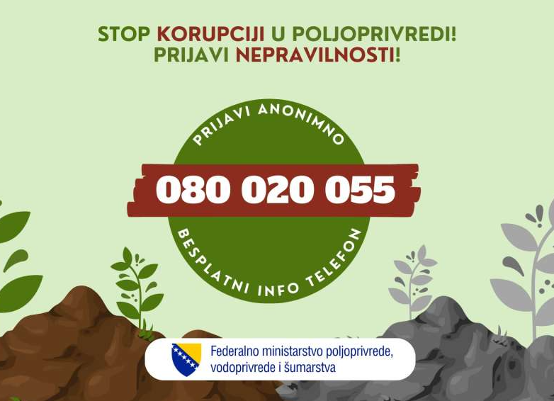 Predstavljen broj za prijave nepravilnosti u poljoprivredi