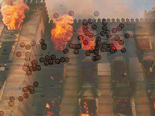 Predstavljena interaktivna mapa granatiranja Sarajeva u opsadi