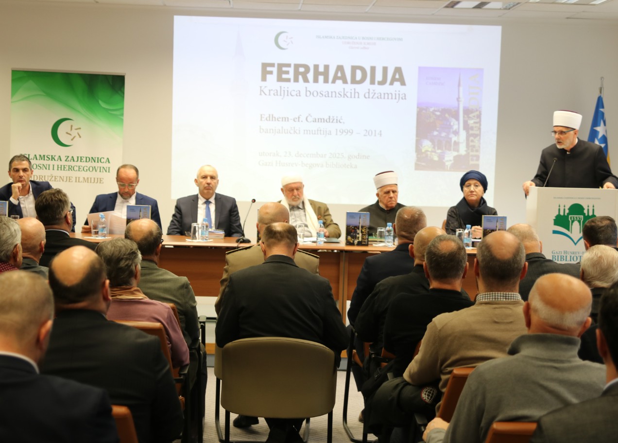Predstavljena knjiga "Ferhadija - Kraljica bosanskih džamija" muftije Edhem-ef. Čamdžić