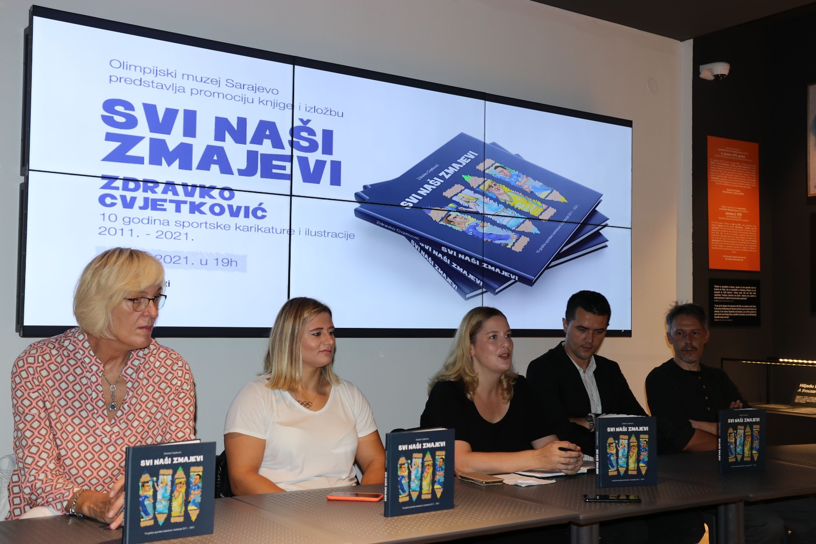 Predstavljena knjiga sportskih karikatura "Svi naši zmajevi" Zdravka Cvjetkovića