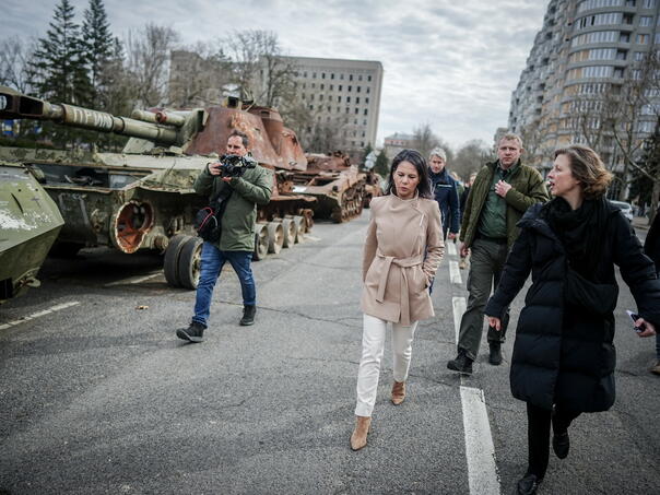 Prekinuta posjeta njemačke ministrice Ukrajini zbog ruske bespilotne letjelice