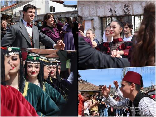 Prelijepe slike iz Sarajeva: Pogledajte defile kulturno-umjetničkih društava