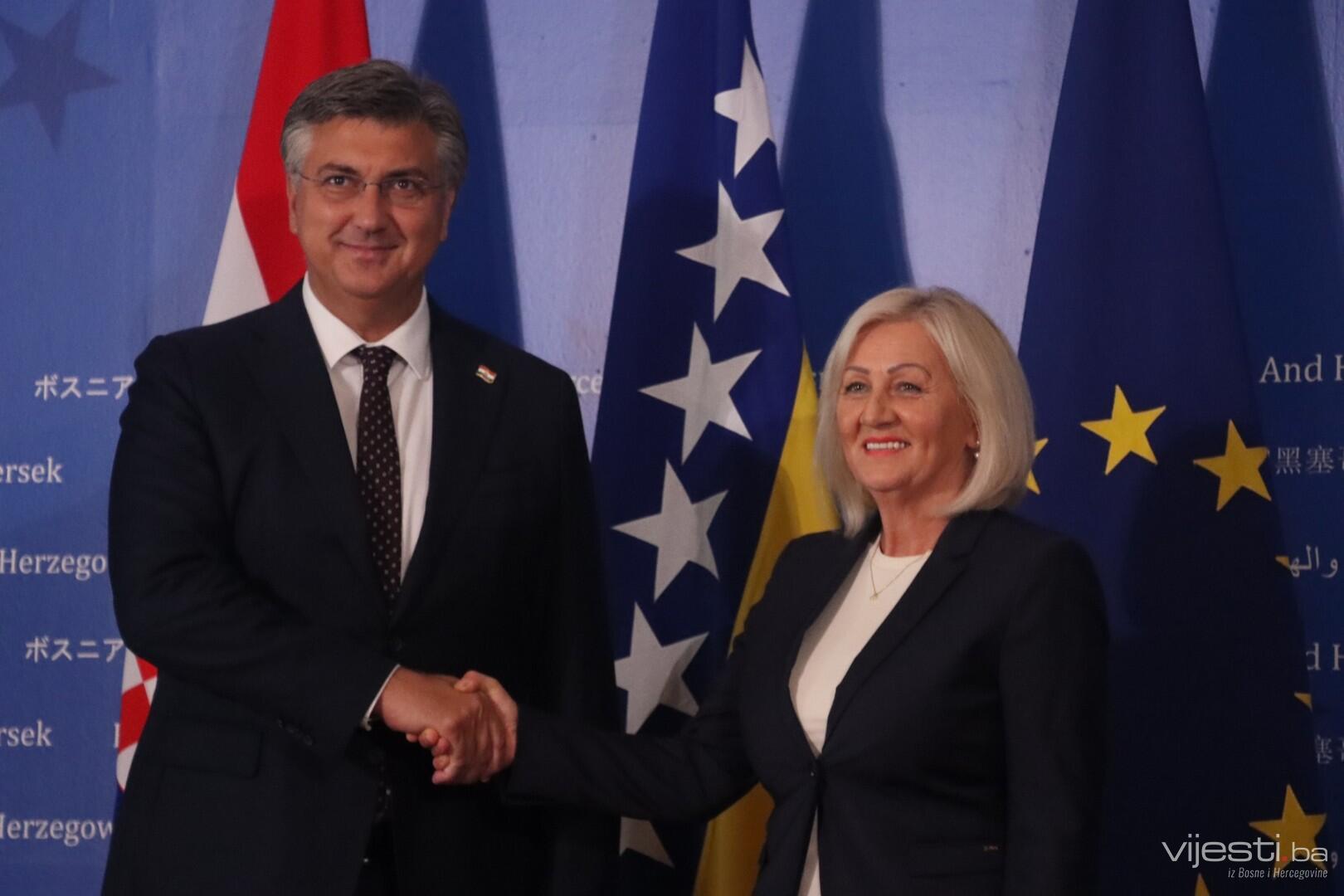 Premijer RH Andrej Plenković stigao u posjetu Bosni i Hercegovini