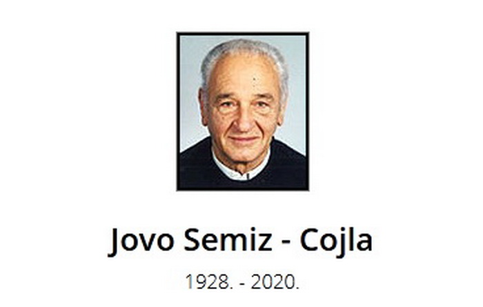 Preminuo ugledni Mostarac Jovo Semiz - Cojla