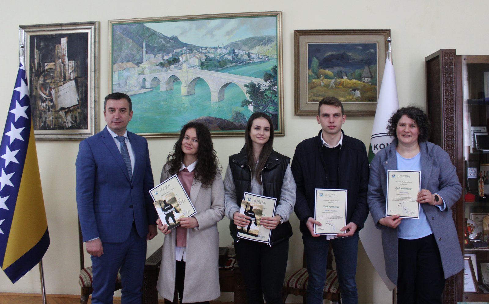 Prepoznat trud: Općina Konjic nagradila učenike gimnazije