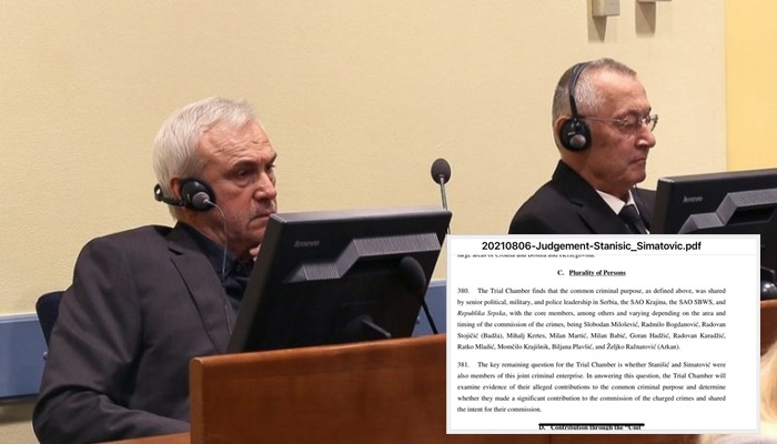 Presuda Stanišiću i Simatoviću: Milošević bio na čelu glavnog UZP-a u BiH i Hrvatskoj