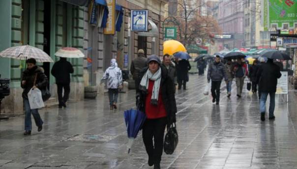 Pretežno oblačno s kišom u centralnim, istočnim i zapadnim područjima BiH