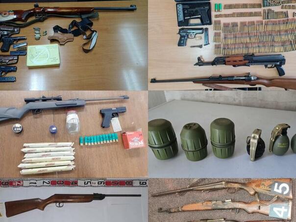 Pretresi širom Crne Gore: Oduzeto oružje, eksploziv...