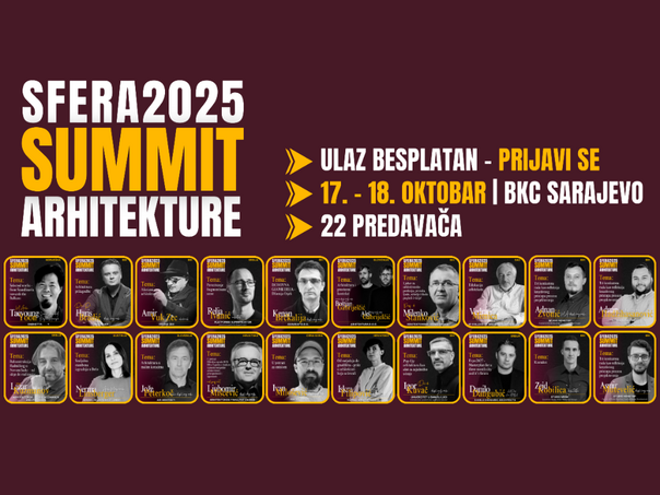 Preuzmite besplatnu ulaznicu za Regionalni summit arhitekture 2025